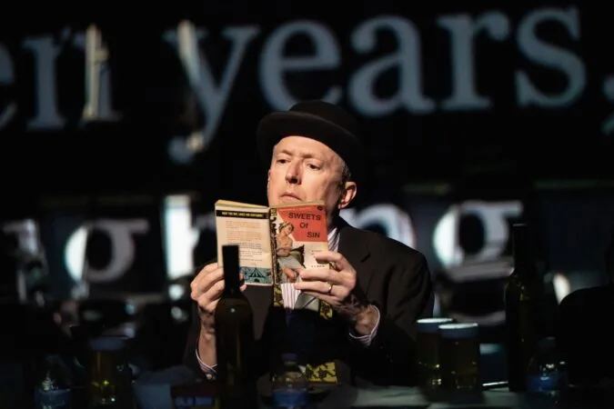 Vin Knight in Elevator Repair Service’s "Ulysses" at The Public Theater, in partnership with Under The Radar festival. Photo by Joan Marcus.