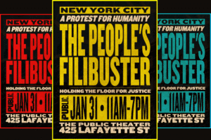 The People's Filibuster Public Theater poster art