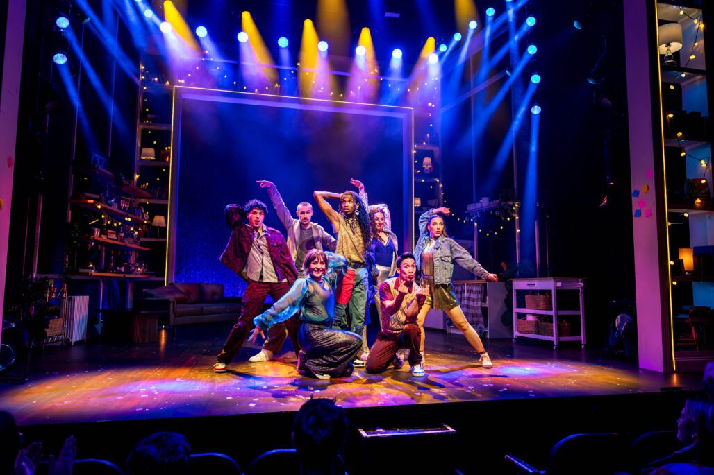 The cast of '11 to Midnight' poses onstage.