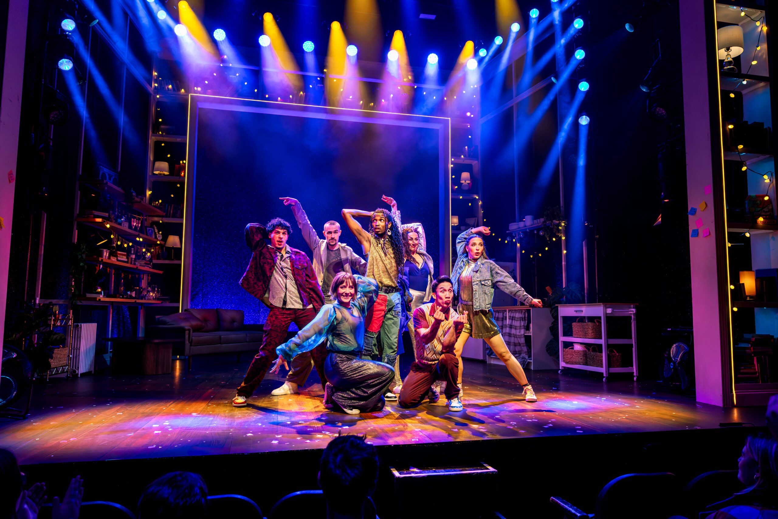 The cast of '11 to Midnight' poses onstage.