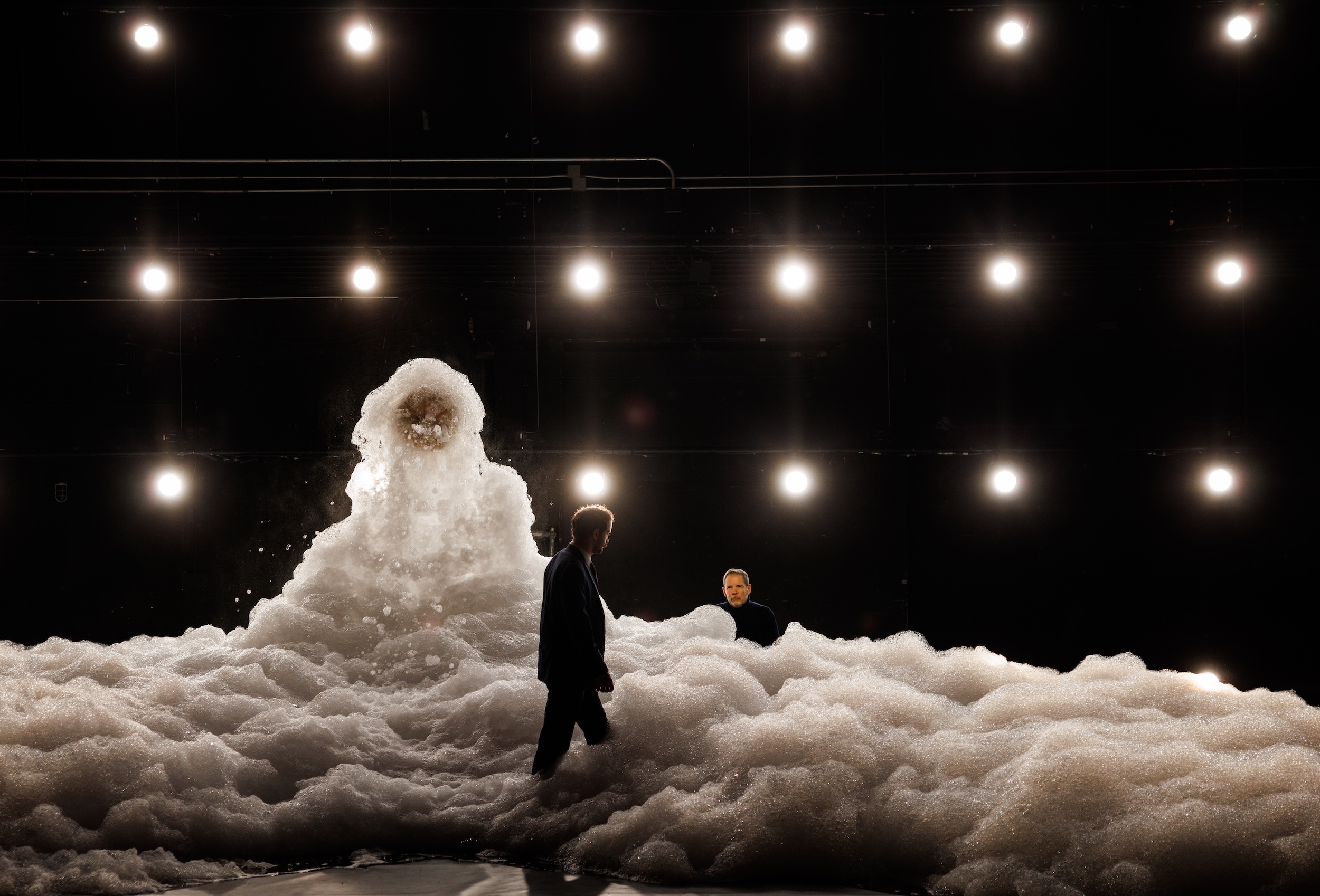 The world premiere of "Kramer/Fauci" at NYU Skirball.