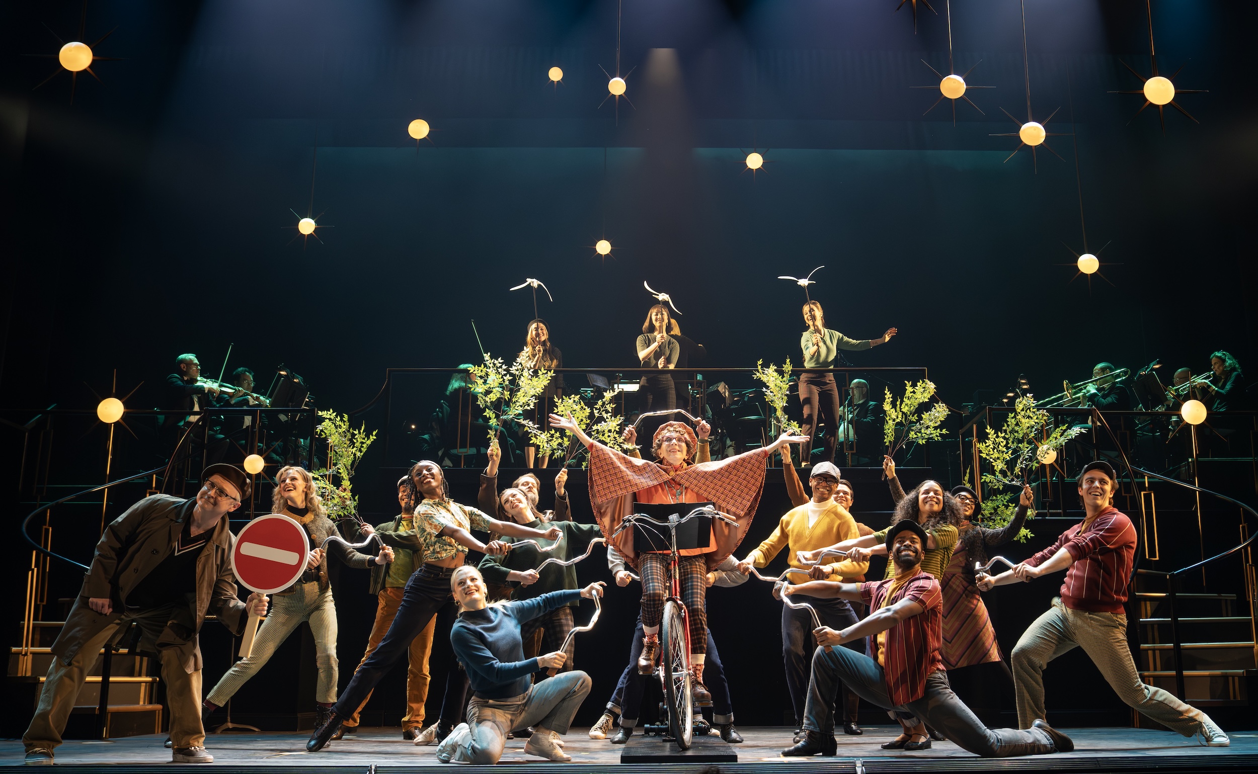 Andrea Martin and the cast of "High Spirits" at New York City Center Encores!