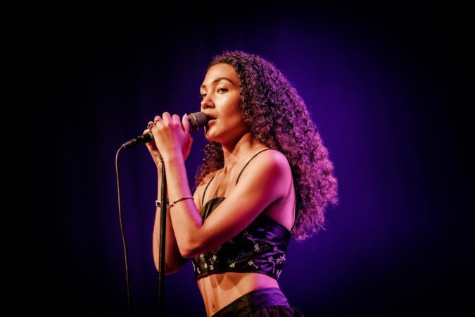 Close-up of Grammy winner Olivia Dean at North Sea Jazz Festival, Rotterdam