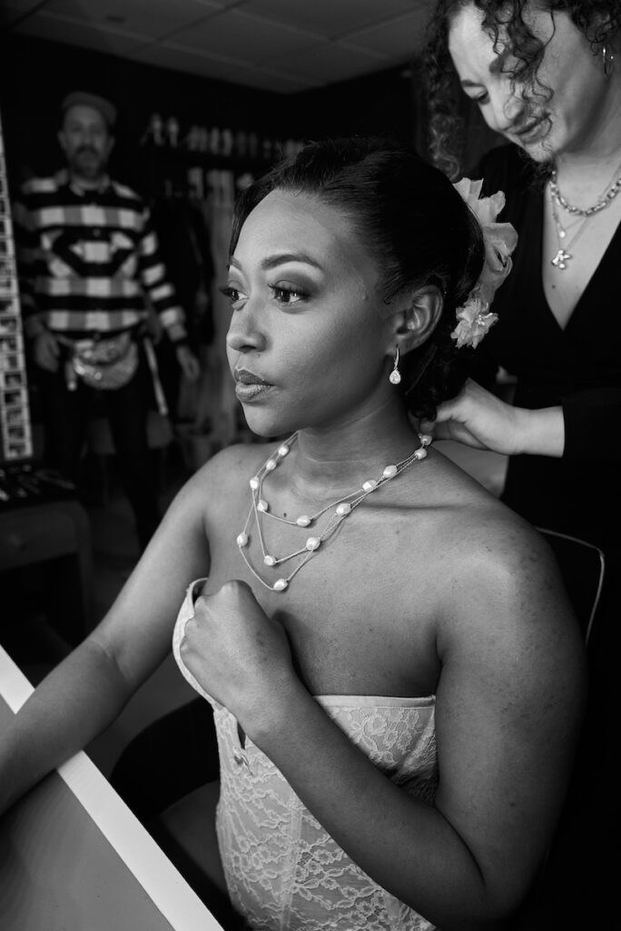Aisha Jackson backstage at "The Great Gatsby."