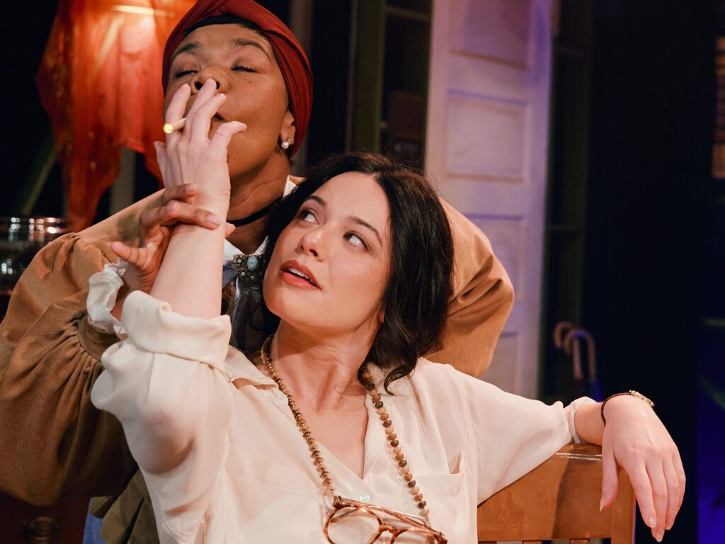 (l-r) ) Myah Bridgewater and Brenna DiStasio in "Pot Girls."