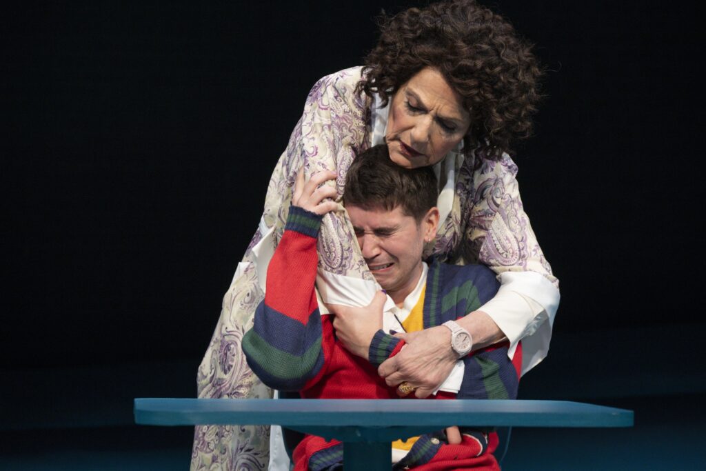 Caoline Aaron and Noah Galvin in "The Reservoir" Off-Broadway.