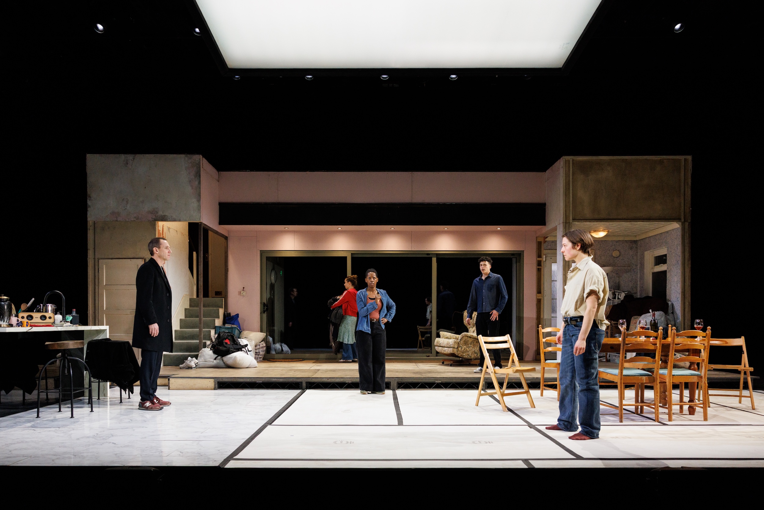 Tobia Menzies, Ruby Stokes, Lorna Brown, Lee Braithwaite, and Emma D'Arcy in "The Other Place."