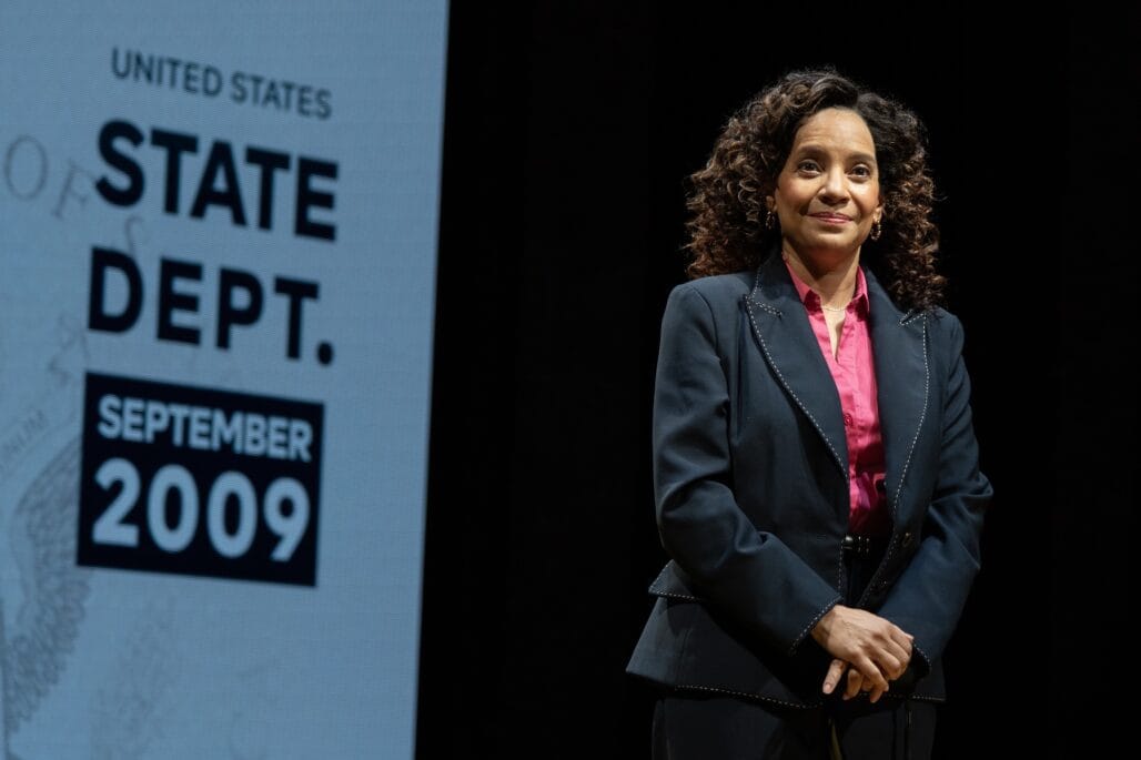 Zabryna Guevara in "Public Charge" at The Public Theater.