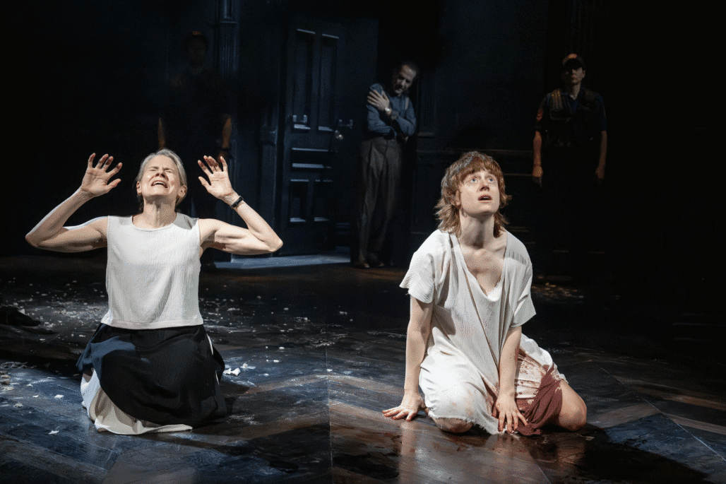 Celia Keenan-Bolger and Susannah Perkins in "Antigone (This Play I Read in High School.)