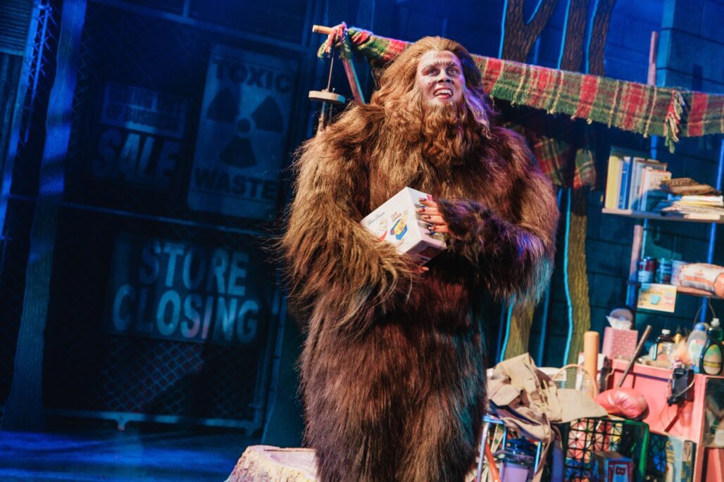 Grey Henson in "Bigfoot!" Off-Broadway