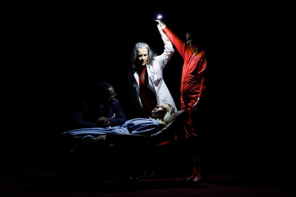 (l-r) Andy Lucien, Suzzy Roche, Crystal Finn, and Nina Ross in "Cold War Choir Practice."