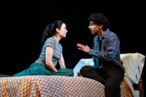 Rohan Maletira and Ismenia Mendes act out a scene in Jonah at DC's Studio Theatre All photos credit Margot Schulman