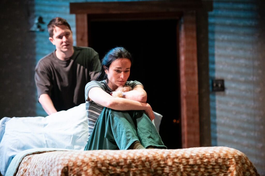 Quinn M. Johnson and Ismenia Mendes act out a scene in Jonah at DC's Studio Theatre