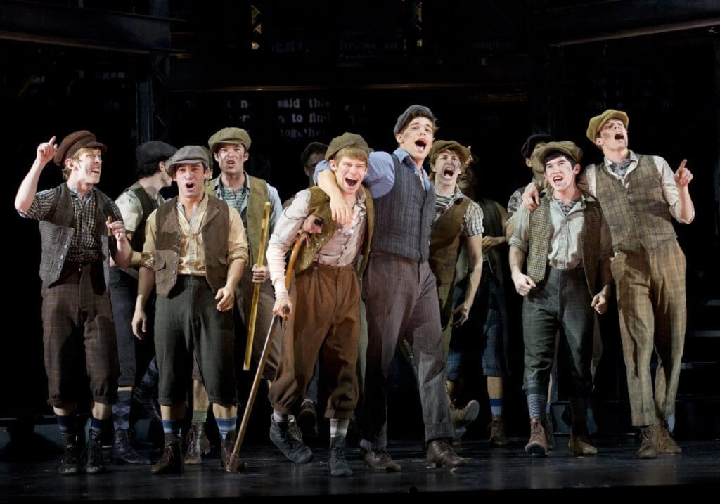 The cast of "Newsies"
