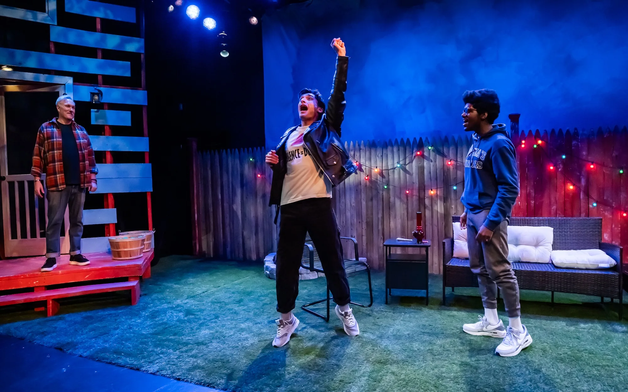 (l-r) Christopher Borg, CJ DiOrio, and Jalen Ford in "Our House."