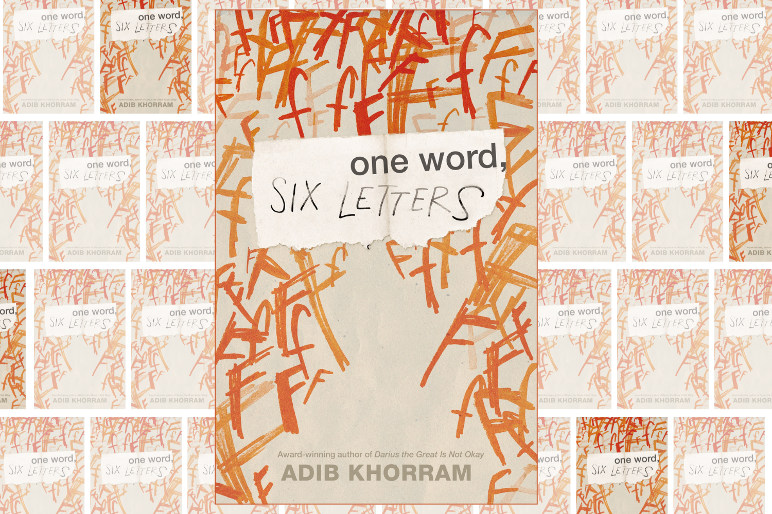 "One Word, Six Letters" book cover by Adib Khorram.