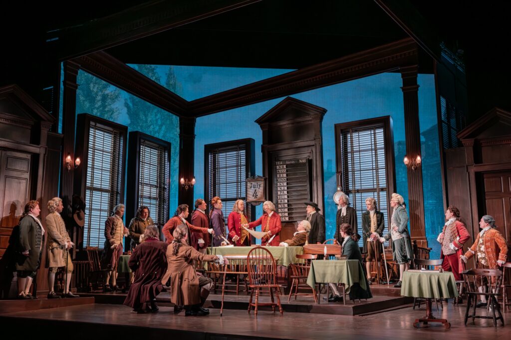 The company of "1776" at Paper Mill Playhouse.