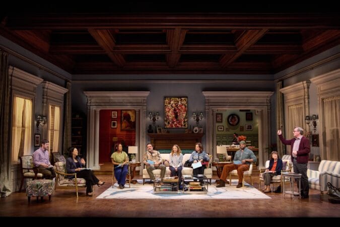 The cast of "The Balusters" on Broadway.