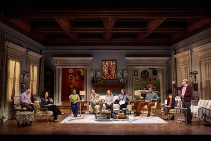 The cast of "The Balusters" on Broadway.