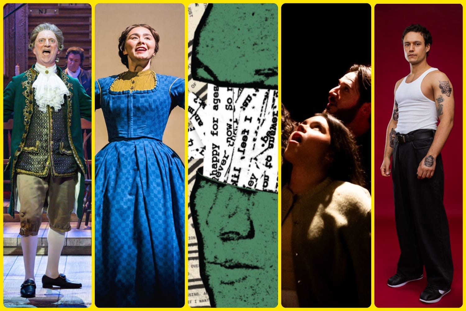 Collage of regional theater productions, May 2026