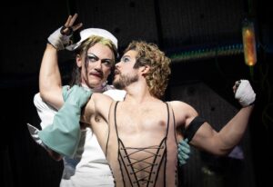 Luke Evans and Josh Rivera in "The Rocky Horror Show."