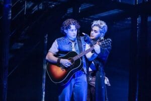 LJ Benet and Ali Louis Bourzgui in "The Lost Boys." Photo by Matthew Murphy.