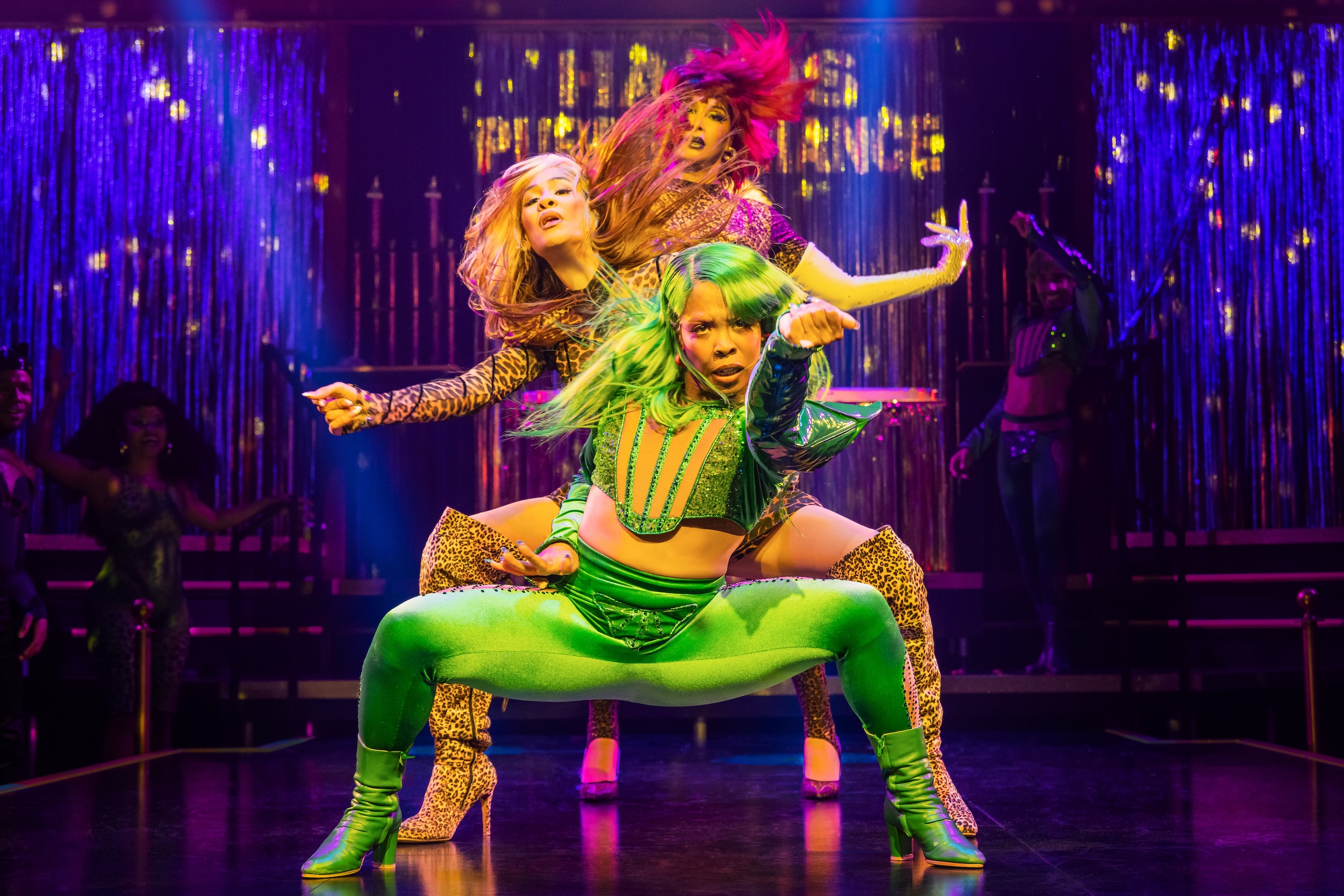 (top to bottom) Leiomy, Kya Azeen, and Dava Huesca in "Cats: The Jellicle Ball."