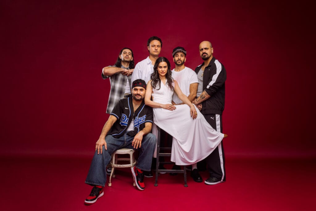 Javier David, Juan Arturo, Victor Almanzar, Gabe Martinez (top row) Jaime Jos Hernandez, Melisa Pereyra (bottom row) star in Oedipus el Rey.