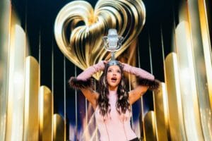 DARA wins the 70th Eurovision Song Contest for Bulgaria, at the Wiener Stadthalle in Vienna, Austria.