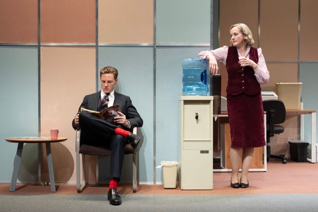Will Pullen and Katie Finneran in "The Receptionist."
