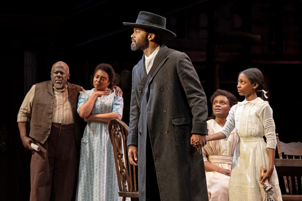 (l-r) Cedric "The Entertainer," Taraji P. Henson, Joshua Boone, Nimene Sierra Wureh, and Savannah Commodore in "Joe Turner's Come and Gone."