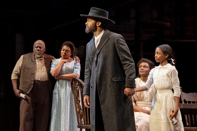 (l-r) Cedric "The Entertainer," Taraji P. Henson, Joshua Boone, Nimene Sierra Wureh, and Savannah Commodore in "Joe Turner's Come and Gone."