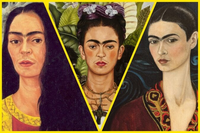 Three Frida Kahlo portraits