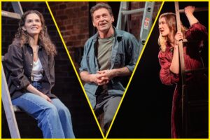 Sepideh Moafi, Hugh Jackman, and Marianna Gailus in "New Born."