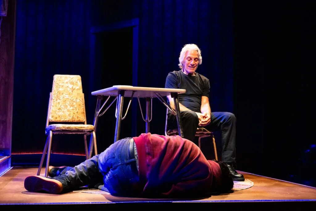 Tony Danza and Michael Longfellow in "Broken Snow."