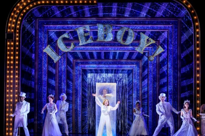 Megan Mullally (center) and the cast of "Iceboy!"