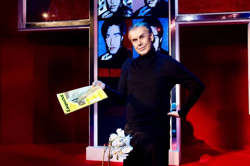 Matt McGrath in "Mister Halston" at Bay Street Theater. 
