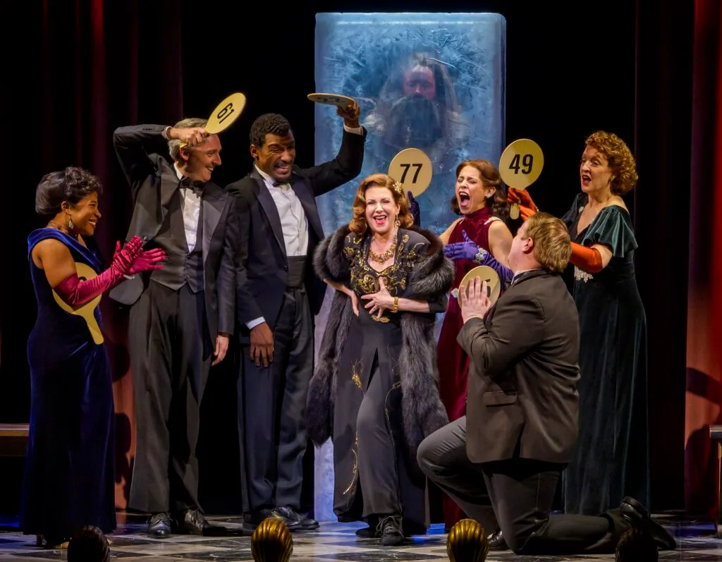 Megan Mullally (center) and the cast of "Iceboy!"