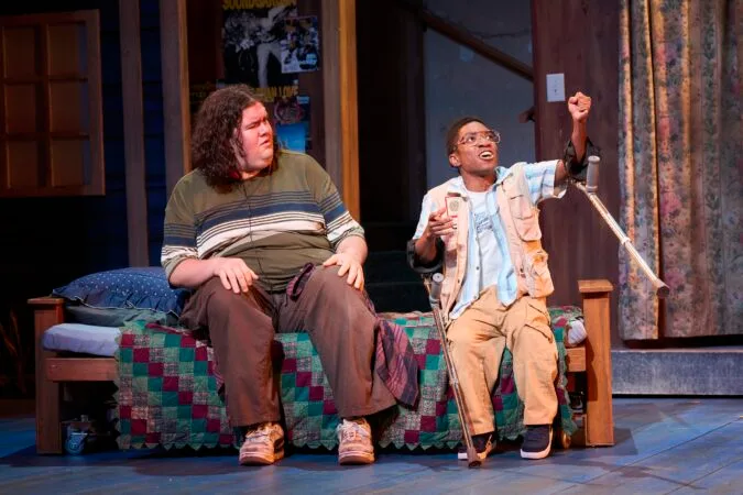 Netza Jimenez and Cornelius Kittrell in "Freak The Mighty."