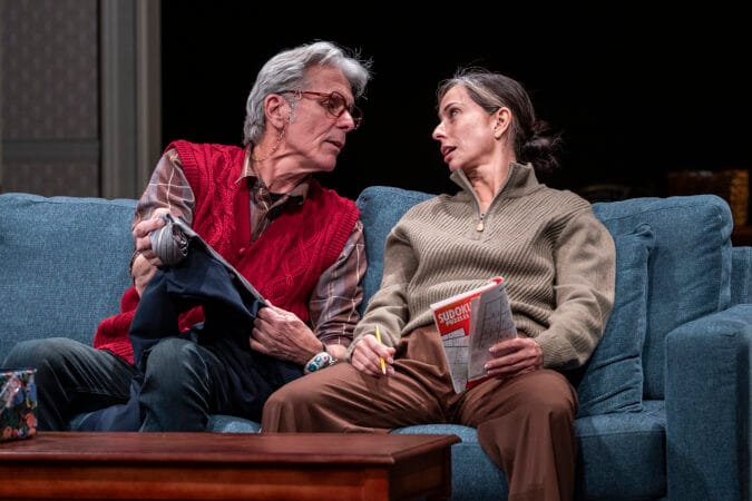 Gary Cole and Audrey Francis in Steppenwolf's "Catch as Catch Can."