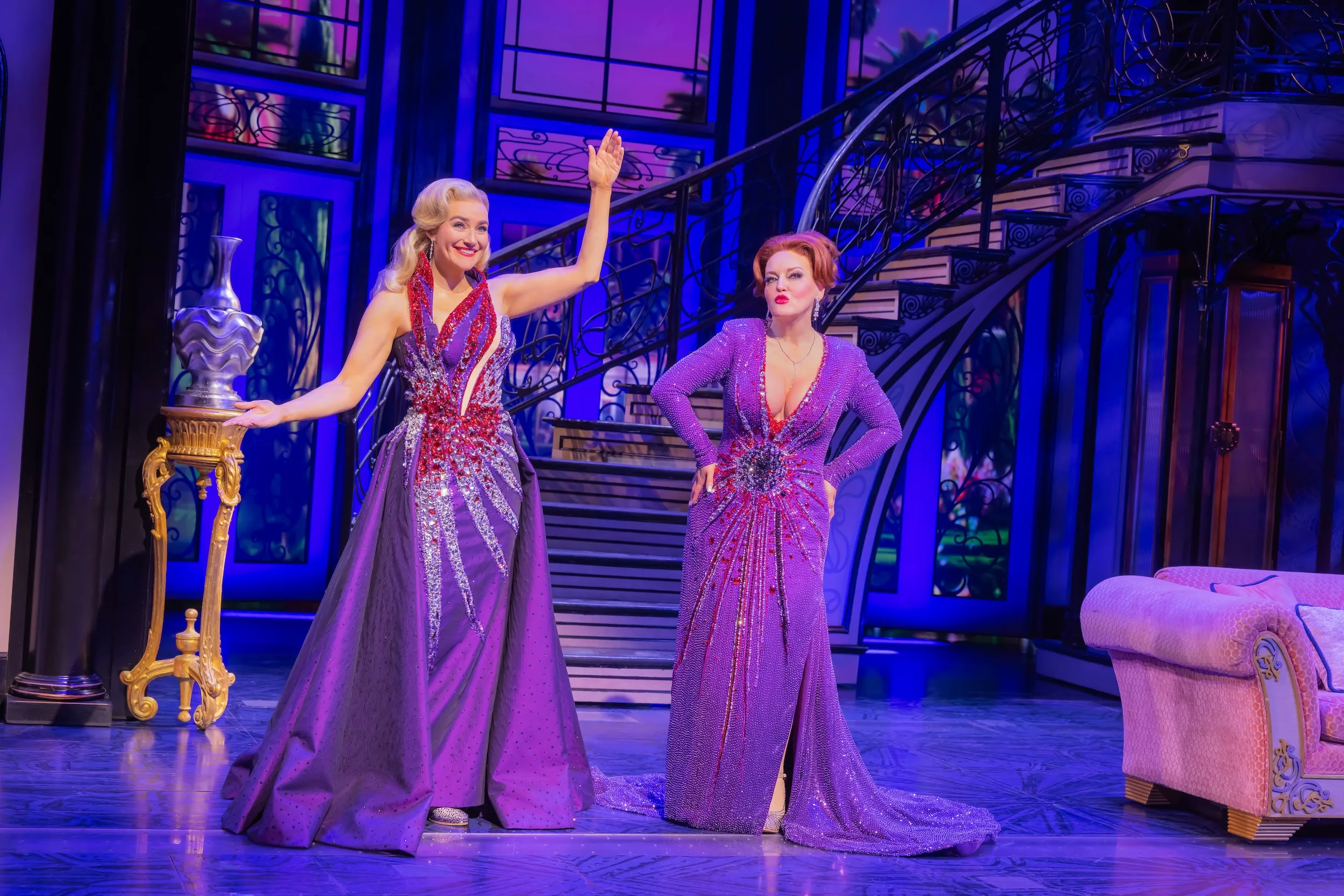 Betsy Wolfe and Jennifer Simard in "Death Becomes Her."