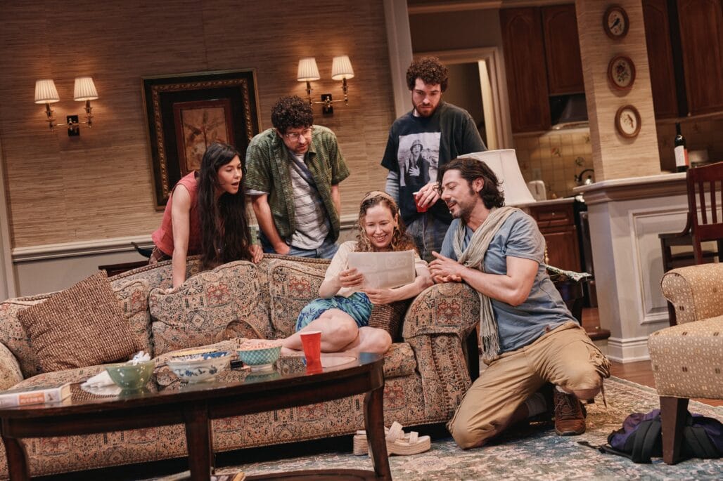 (l-r) Zoë Winters, Eli Gelb, Molly Ranson, Nate Mann, and Hale Appleman in "Birthright."