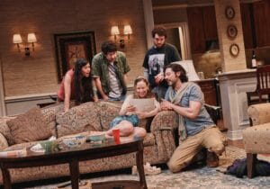 (l-r) Zoë Winters, Eli Gelb, Molly Ranson, Nate Mann, and Hale Appleman in "Birthright."