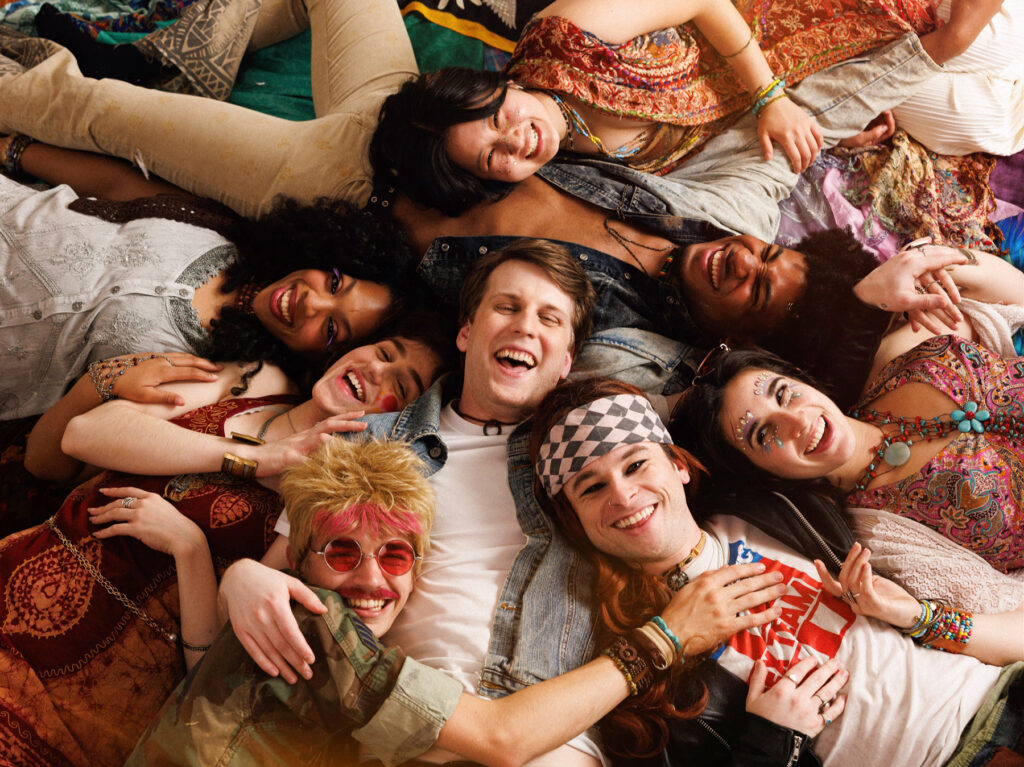 The cast of Kokandy's "Hair."