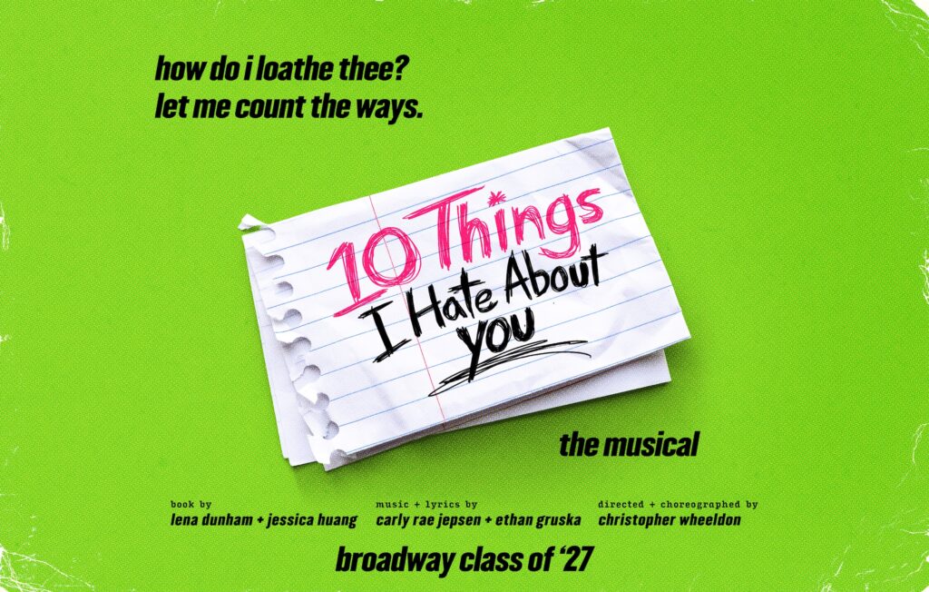 10 Things I Hate About You Broadway key art