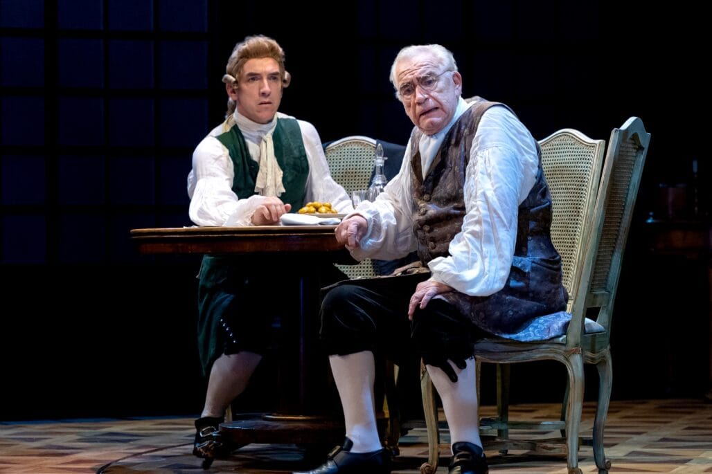 Jamie Wilkes and Brian Cox in "The Score." Photo by Teresa Castracane.