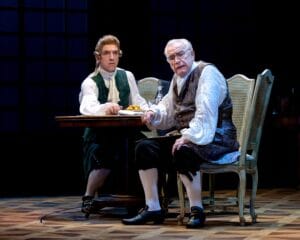 Jamie Wilkes and Brian Cox in "The Score." Photo by Teresa Castracane.