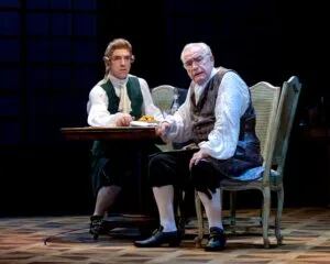Jamie Wilkes and Brian Cox in "The Score." Photo by Teresa Castracane.