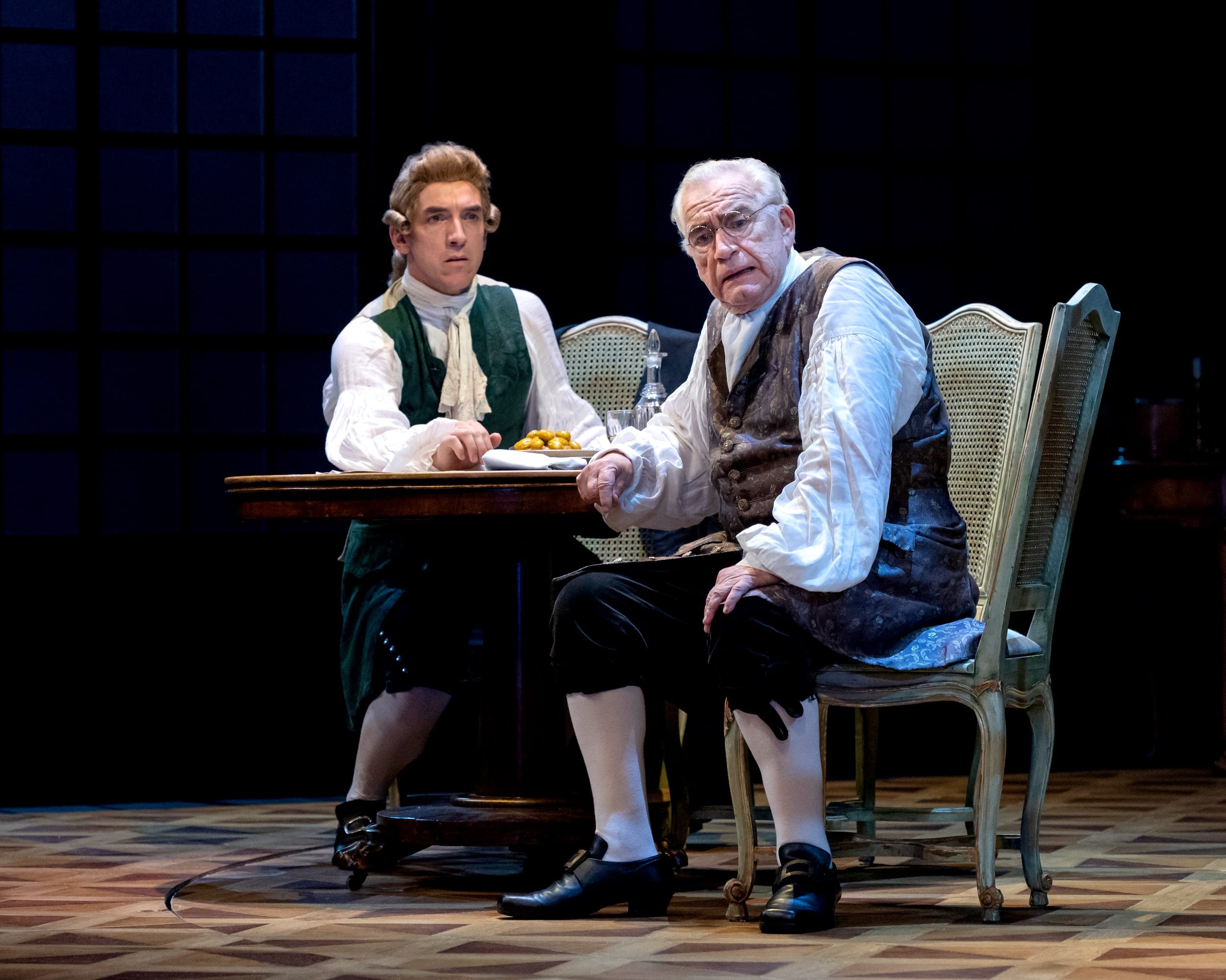 Jamie Wilkes and Brian Cox in "The Score." Photo by Teresa Castracane.