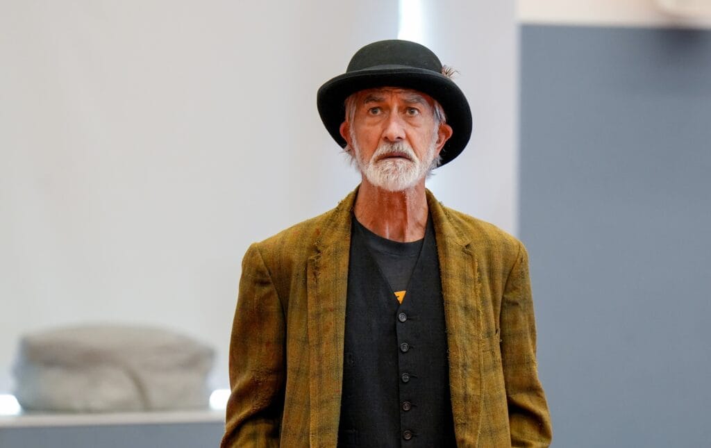 David Strathairn in rehearsal for "Waiting for Godot" at the Guthrie.